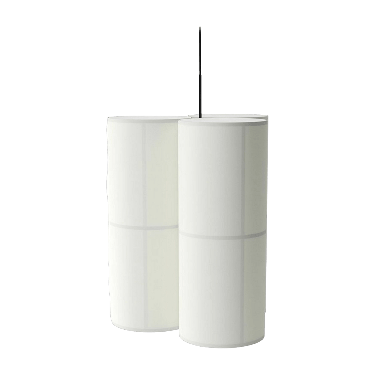 Trio de suspension en lin blanc 75cm Hashira - Audo - The Cool Republic
