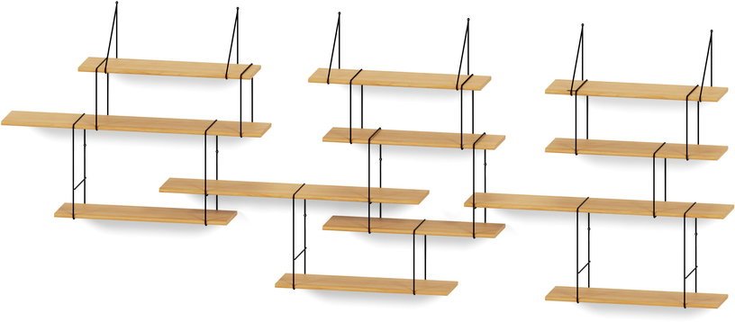 Trio étagère en chêne et acier noir Link - Studio Hausen - The Cool Republic