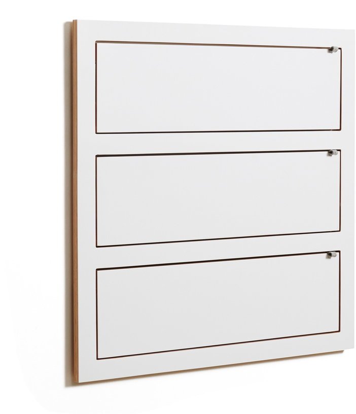 Triple étagère modulable blanche 80 x 80 cm Fläpps - Ambivalenz - The Cool Republic