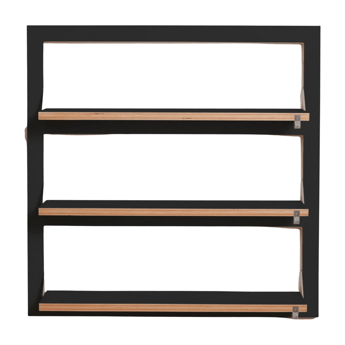 Triple étagère modulable noire 80 x 80 cm Fläpps - Ambivalenz - The Cool Republic