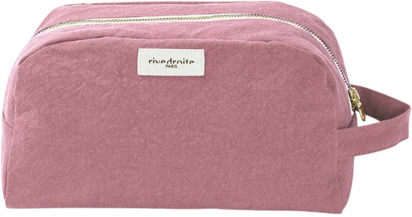 Trousse de toilette bois de rose en coton recyclé Hermel - Rive Droite Paris - The Cool Republic