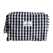 Trousse de toilette en coton vichy noir - Gabrielle Paris - The Cool Republic