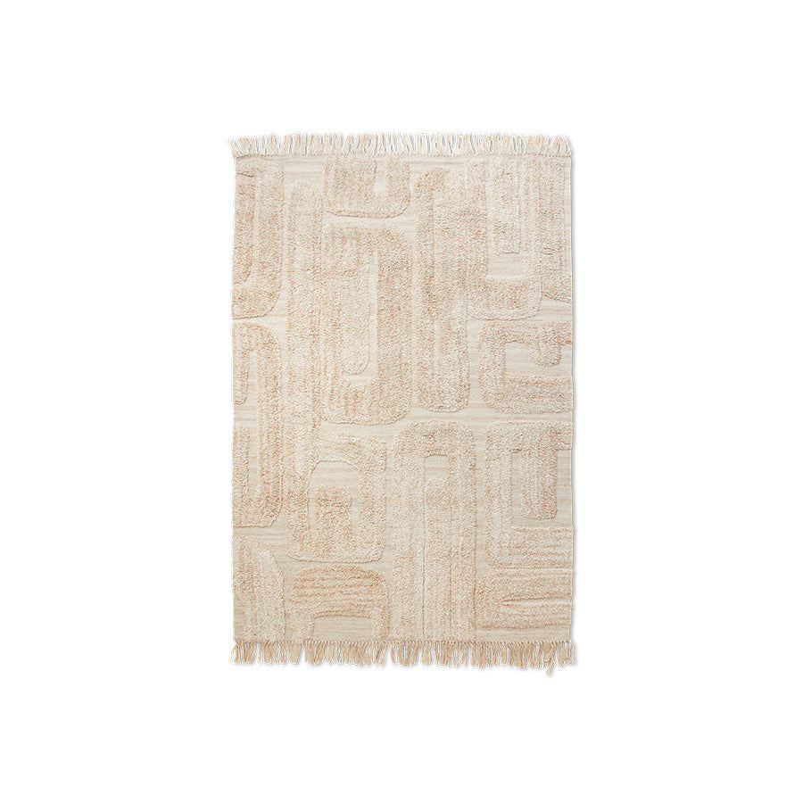 Limestone tufted rug (160X230Cm) - HKLIVING
