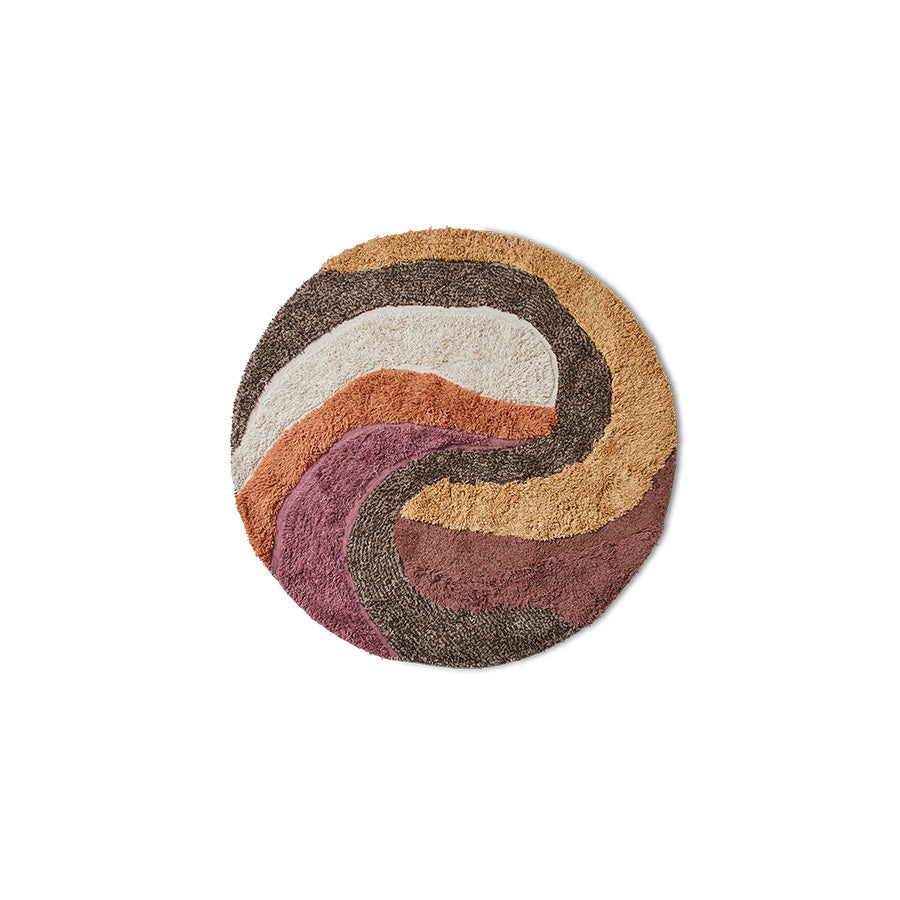 Mélange round tufted rug (150X150Cm) - HKLIVING