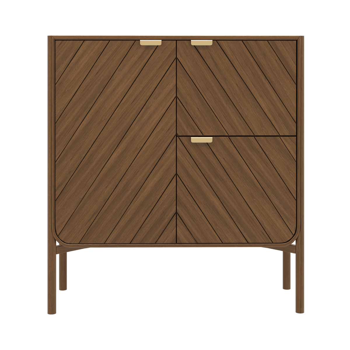 Stained oak dresser 120,5 x 45 x 130 cm Marius - Hartô - The Cool Republic