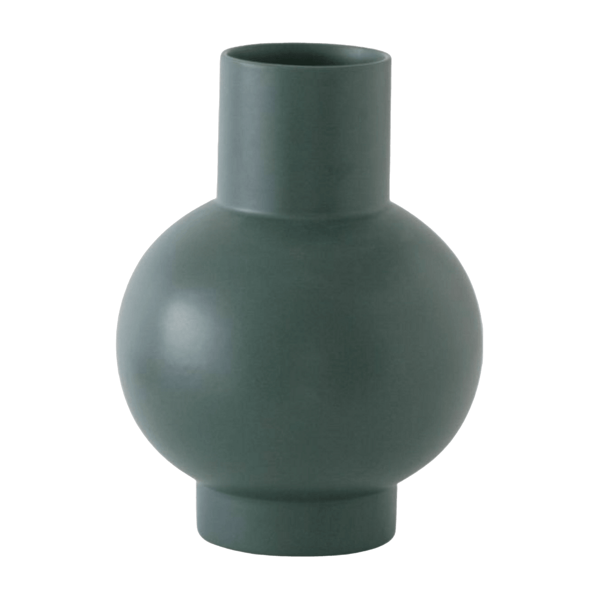 Vase 18 cm en céramique vert Strøm - Raawii - The Cool Republic