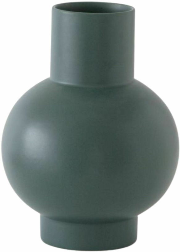 Vase 18 cm en céramique vert Strøm - Raawii - The Cool Republic