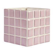 Vase à carreaux lilas Tile 14 cm - &Klevering - The Cool Republic
