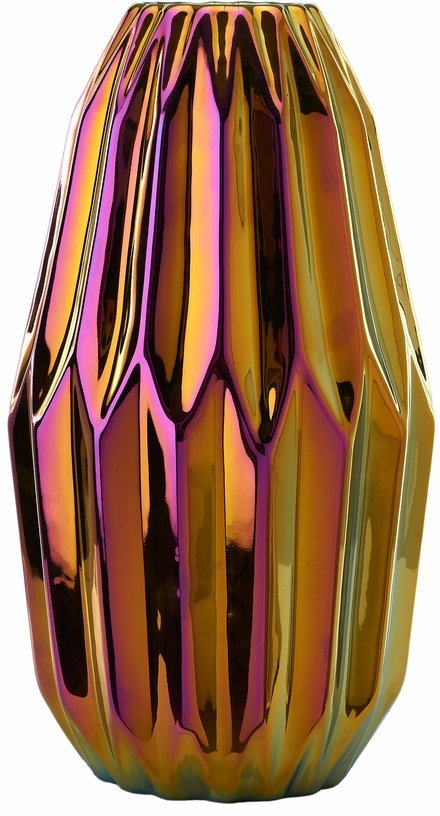 Vase à plis en céramique multicolor M - Pols Potten - The Cool Republic