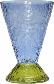 Vase Abyss bleu clair et Olive - Hübsch - The Cool Republic