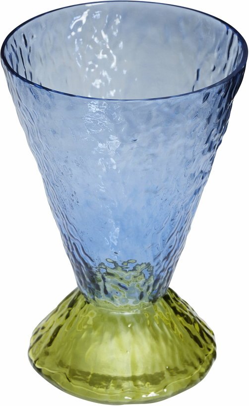Vase Abyss bleu clair et Olive - Hübsch - The Cool Republic