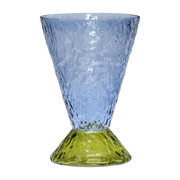 Vase Abyss bleu clair et Olive - Hübsch - The Cool Republic