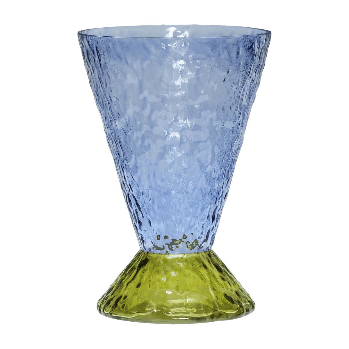 Vase Abyss bleu clair et Olive - Hübsch - The Cool Republic