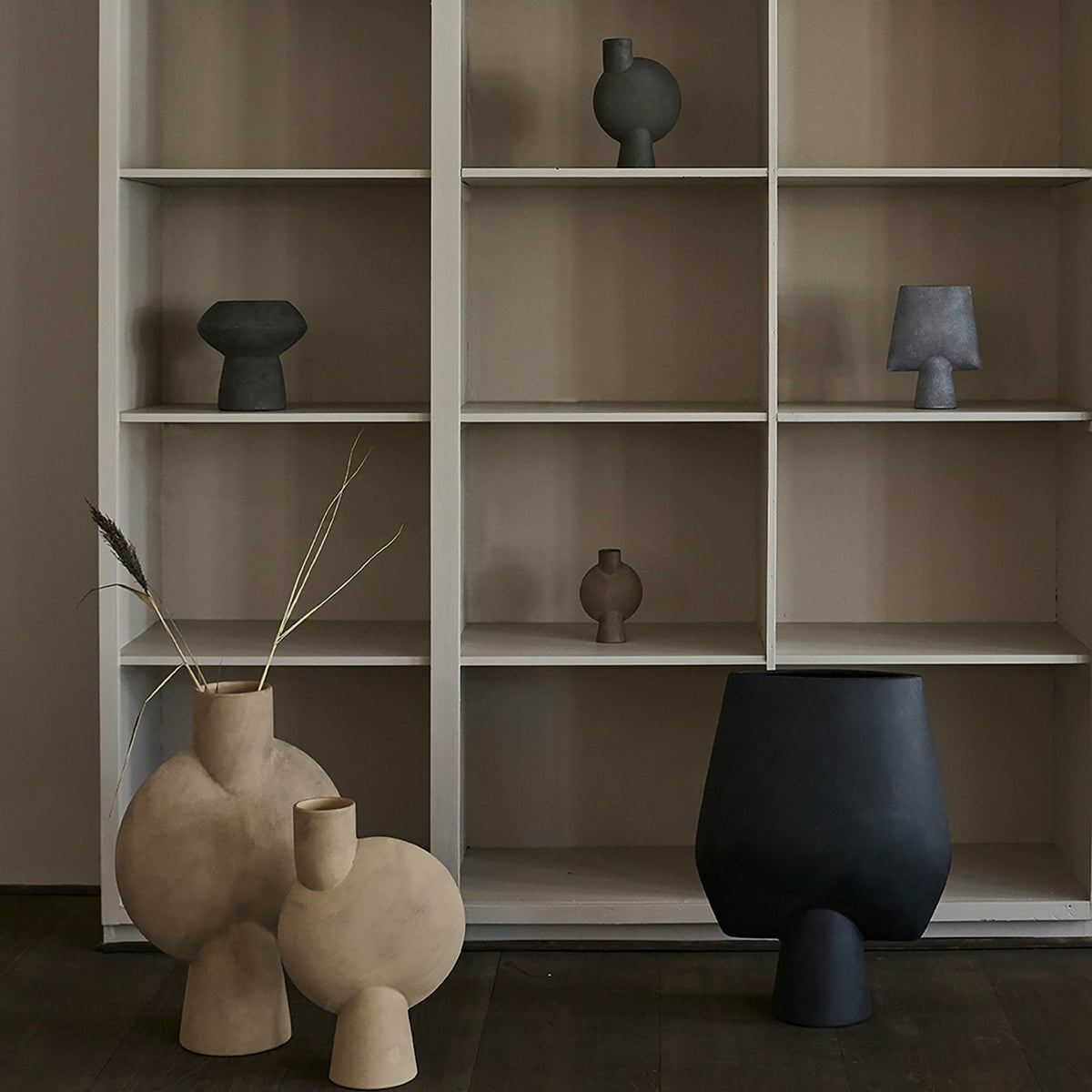 Vase beige 25 cm Square - 101 Copenhagen - The Cool Republic