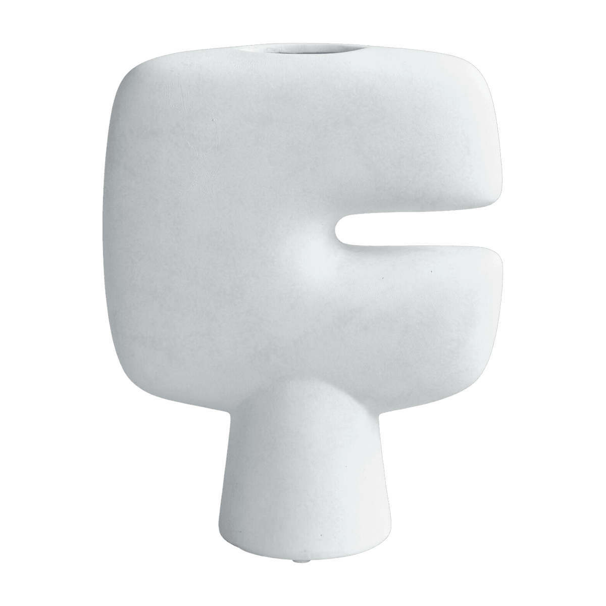 Vase white ceramic Mini Tribal - 101 Copenhagen - The Cool Republic