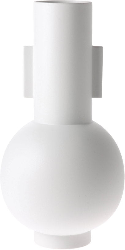 Vase blanc mat en faïence L - HKliving - The Cool Republic