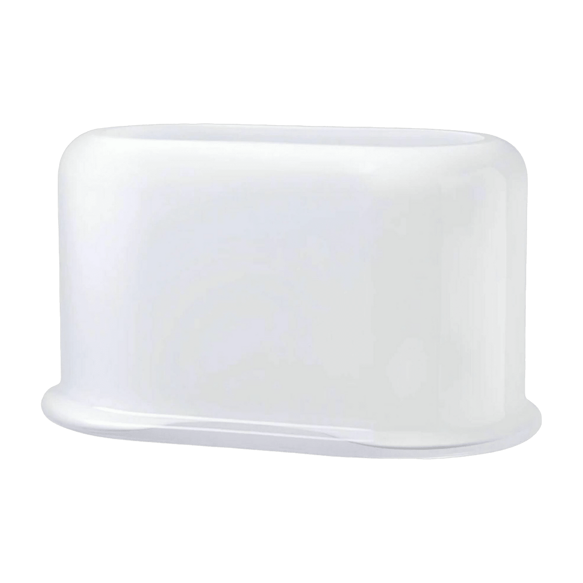 Layers Vase Wide In Opal White - Nude Glass - The Cool Republic