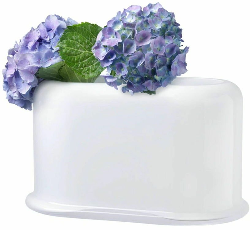 Vase blanc opale Layers - Nude Glass - The Cool Republic