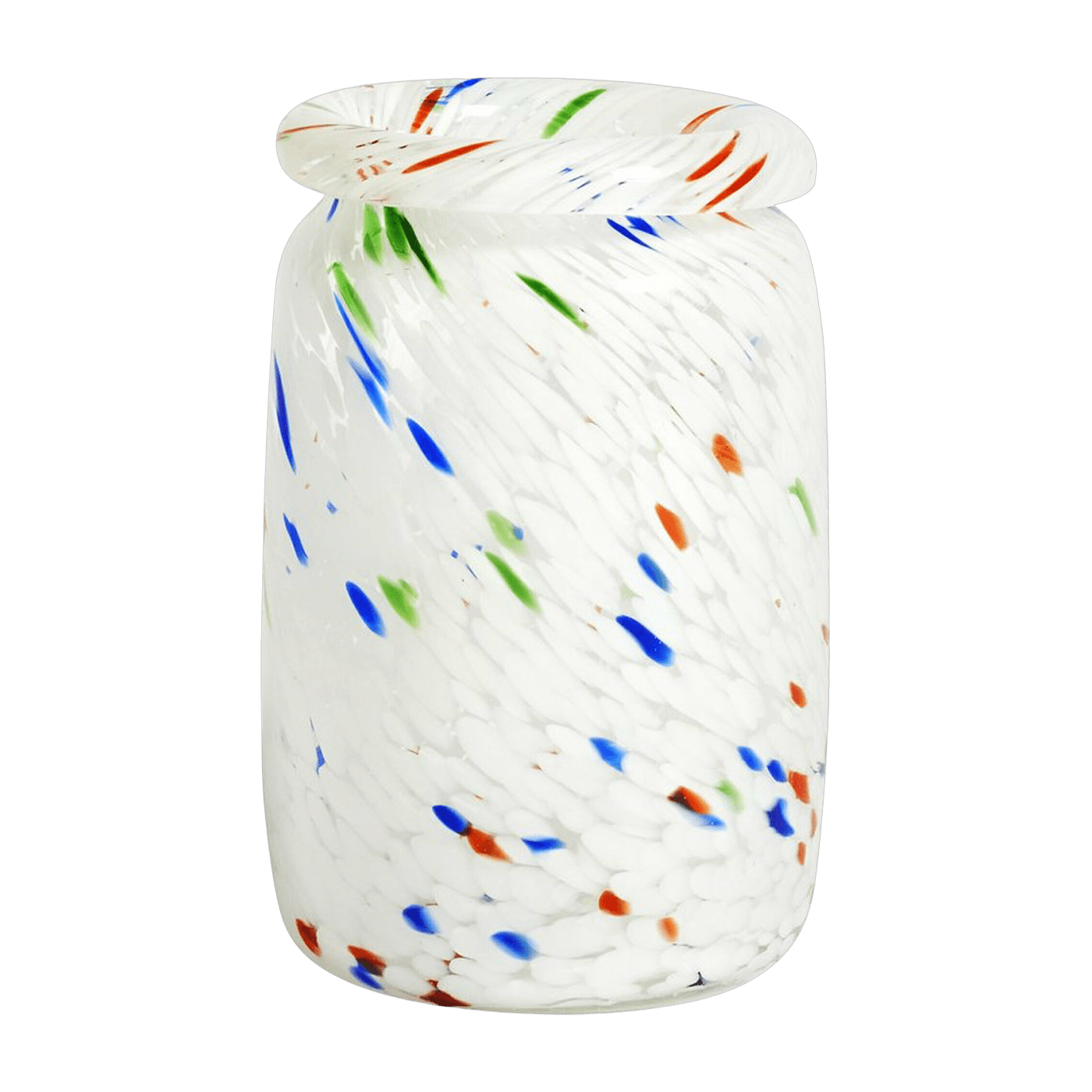 Vase blanc Roll Neck Splash - HAY - The Cool Republic