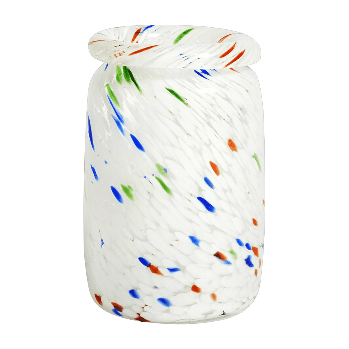 Vase blanc Roll Neck Splash - HAY - The Cool Republic