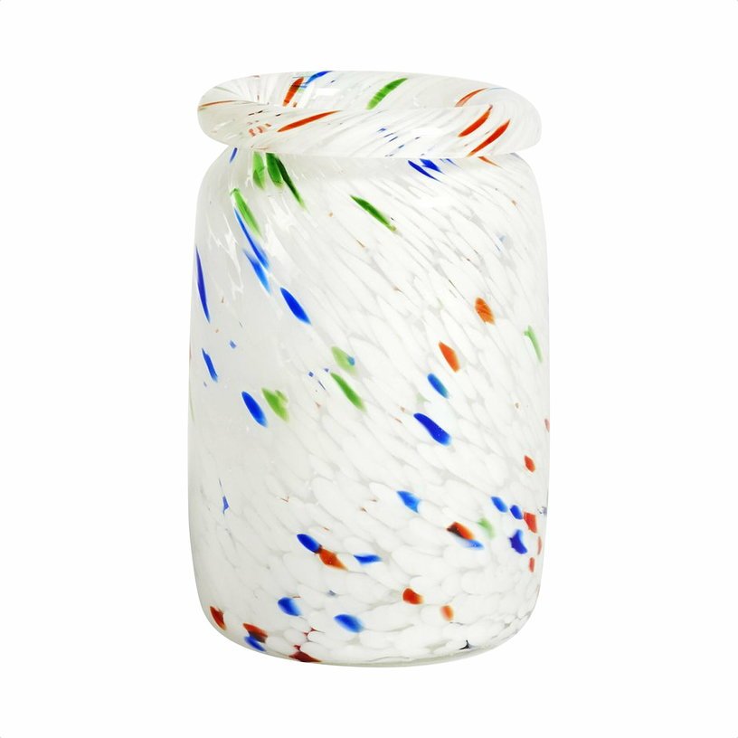 Vase blanc Roll Neck Splash - HAY - The Cool Republic