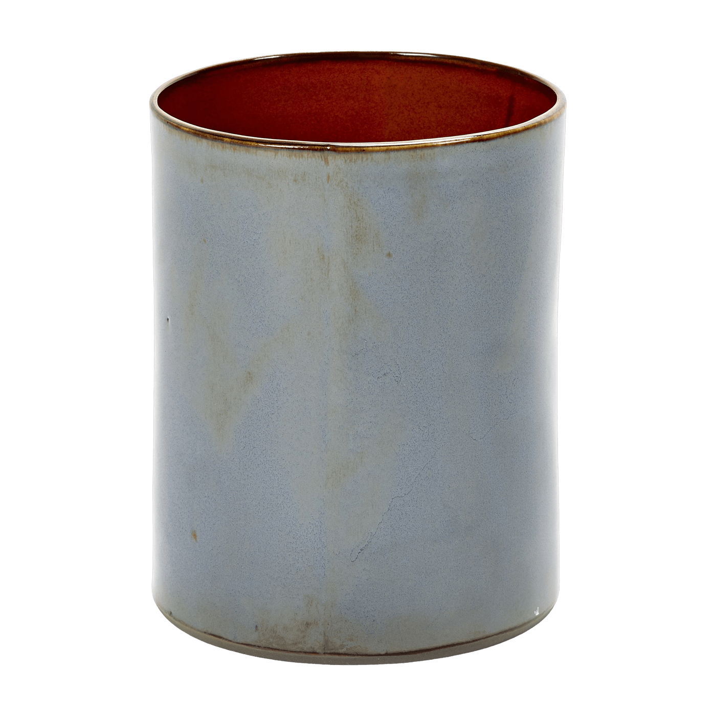 Vase bleu grisé M Cyclindre - Serax - The Cool Republic