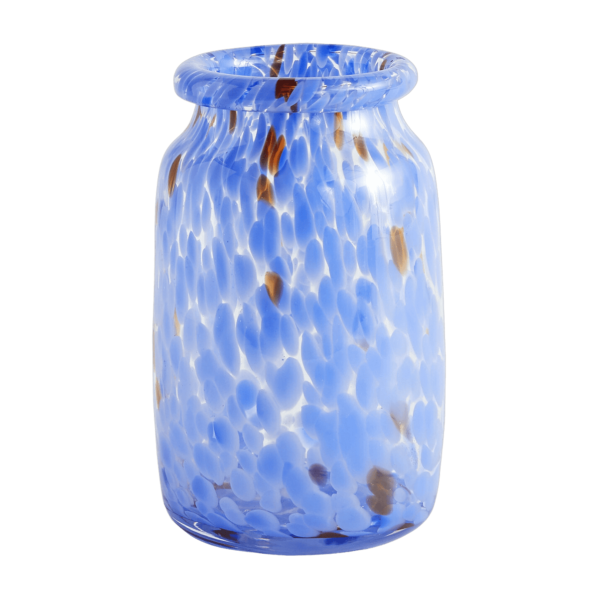 Vase bleu Roll Neck Splash - HAY - The Cool Republic