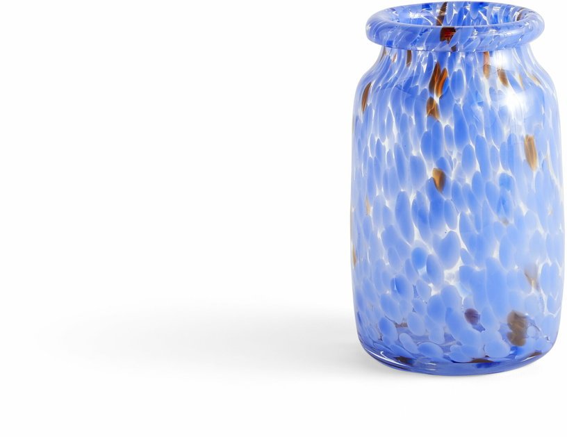 Vase bleu Roll Neck Splash - HAY - The Cool Republic
