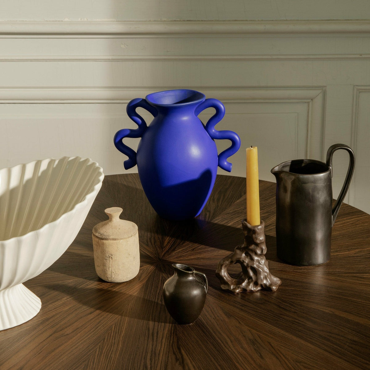 Vase bleu Verso - Ferm Living - The Cool Republic