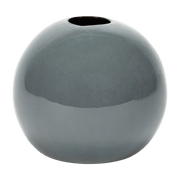 Vase smoked blue stoneware ball 17 cm - Serax - The Cool Republic