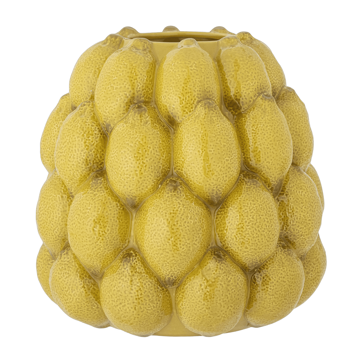 Vase citrons en grès jaune 22 cm Limone - Bloomingville - The Cool Republic
