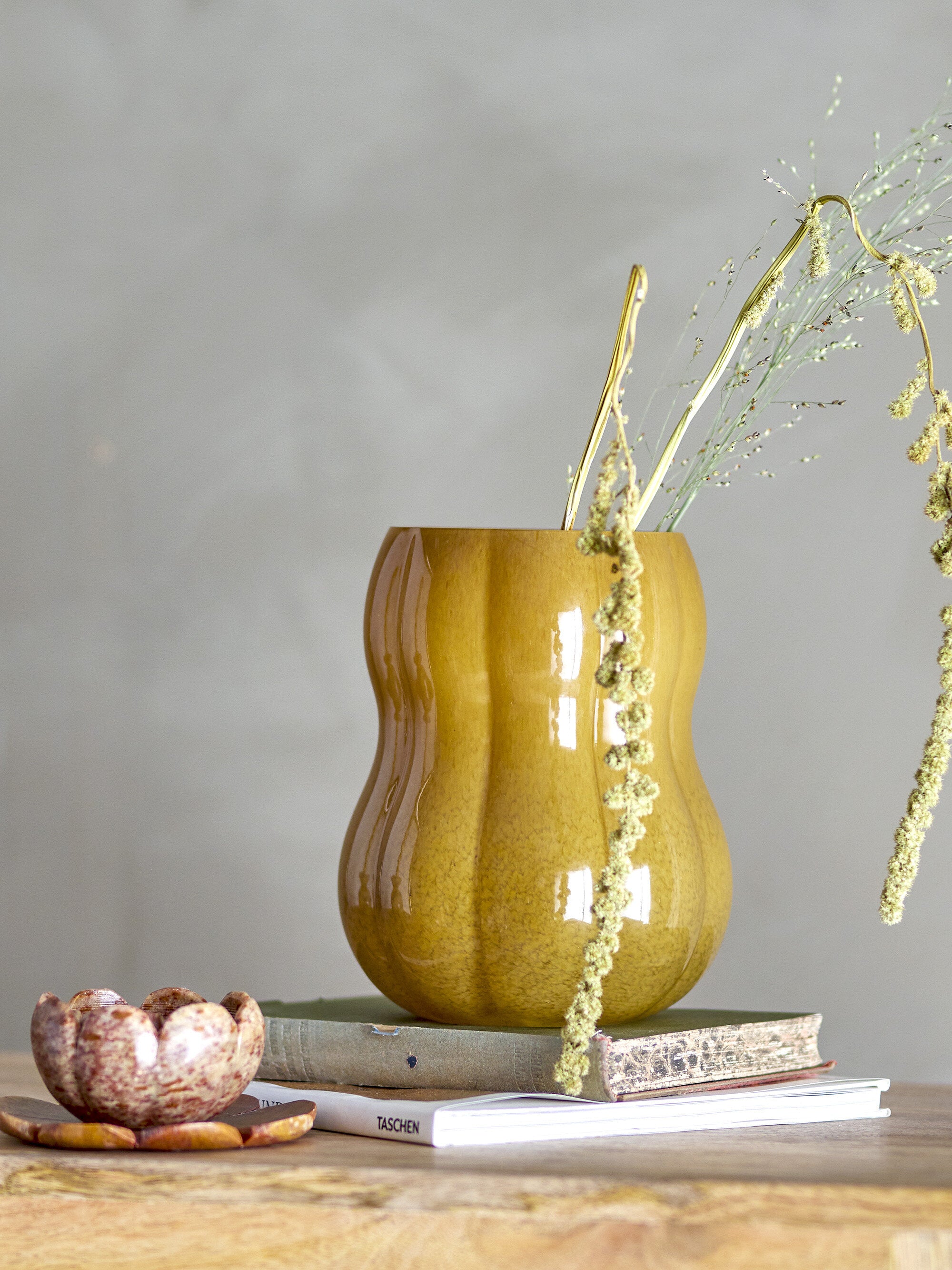 Vase Citrouille Verre Marron - Bloomingville