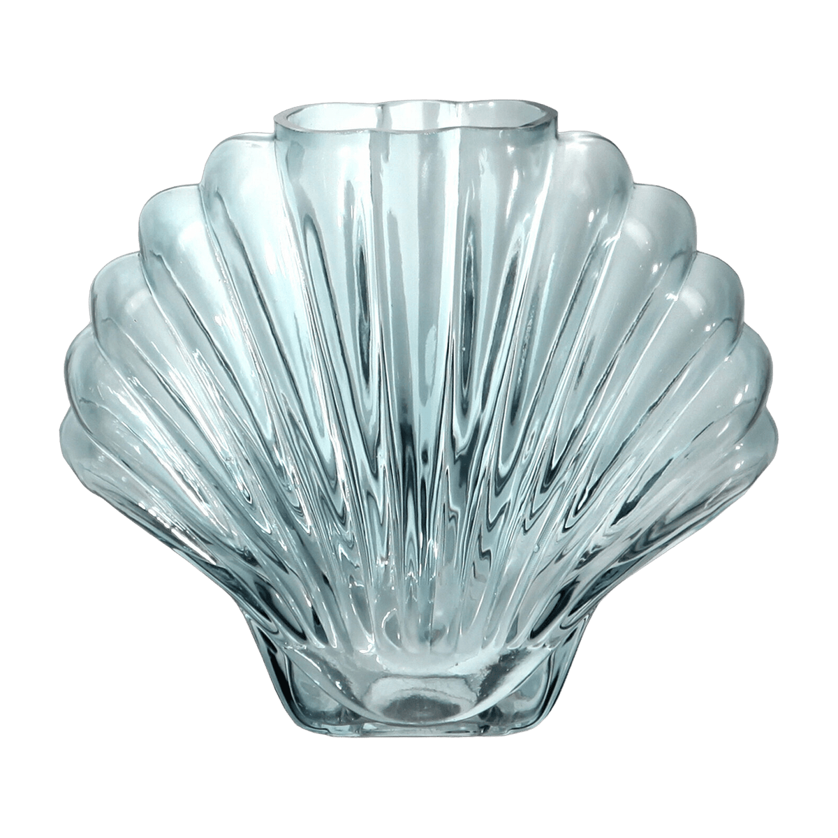 Vase coquillage bleu 17 cm Seashell - DOIY - The Cool Republic