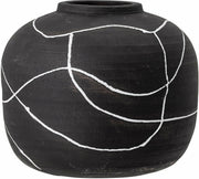 Vase déco Niza Terracotta noire - Bloomingville - The Cool Republic