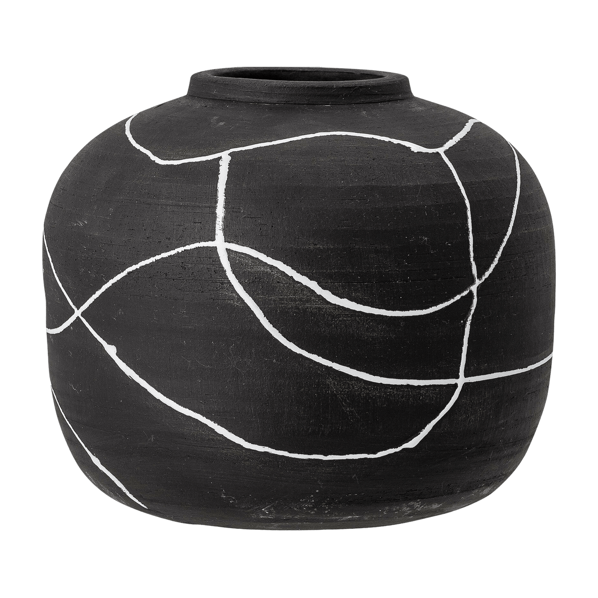 Vase déco Niza Terracotta noire - Bloomingville - The Cool Republic