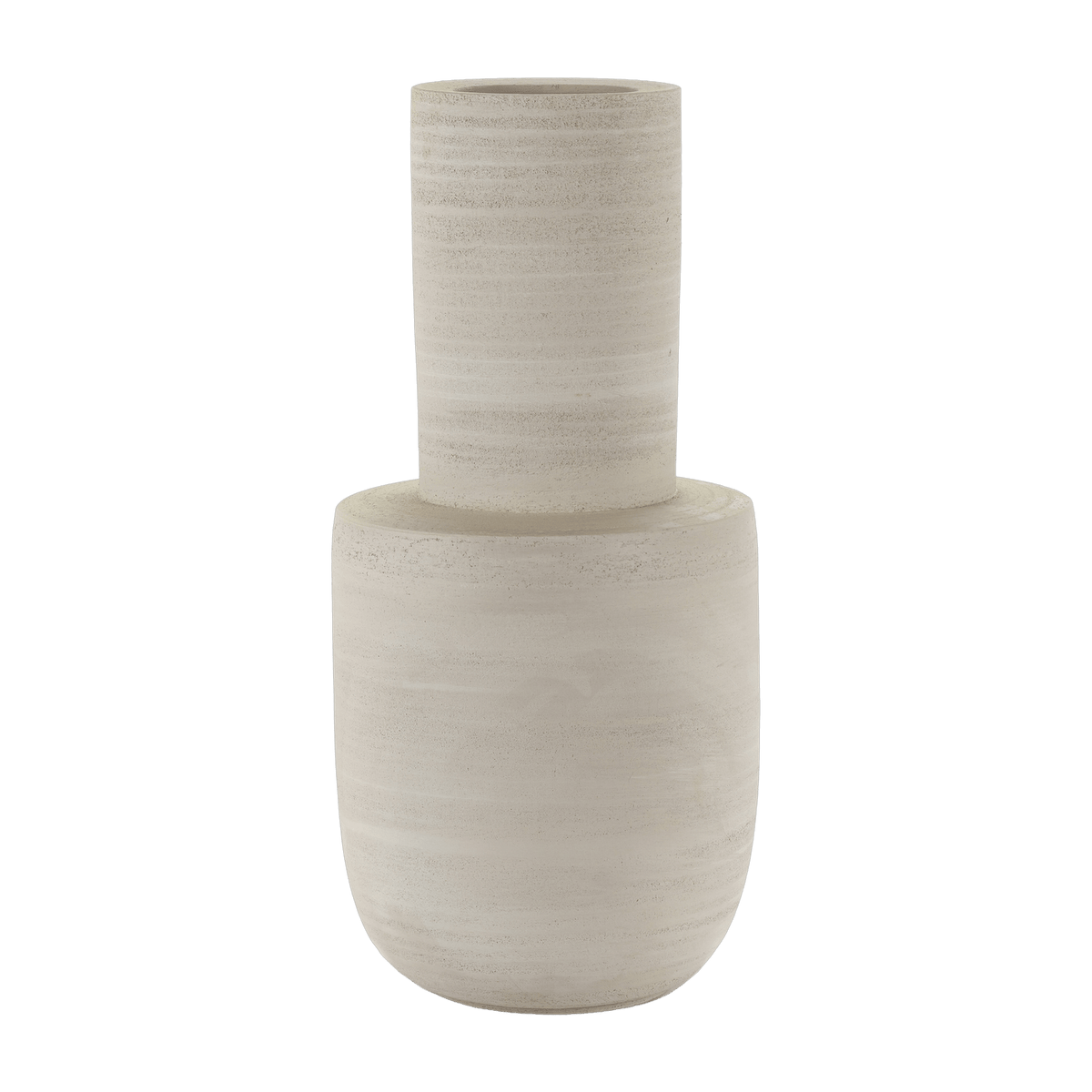Vase décoratif en grès beige 25x25x5cm Volumes - Serax - The Cool Republic
