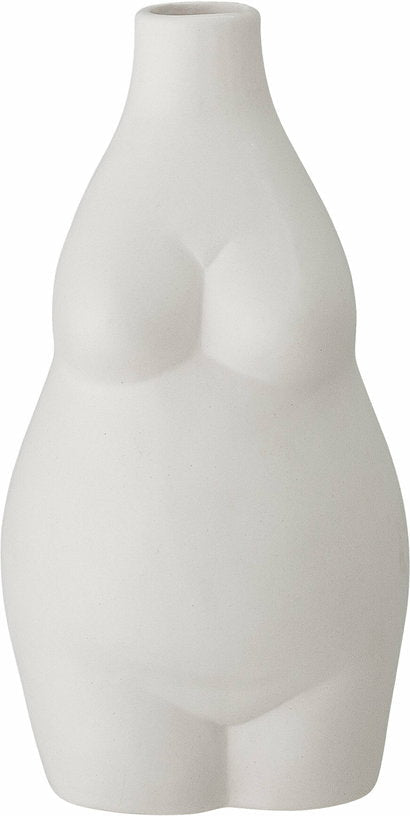 Vase Elora en grès blanc - Bloomingville - The Cool Republic