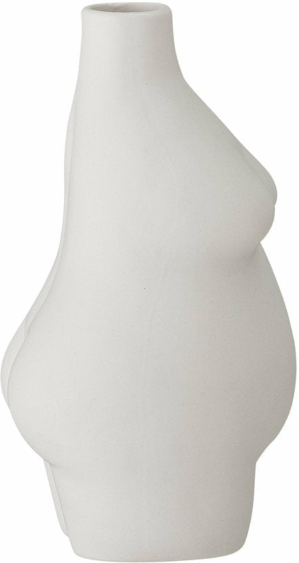 Vase Elora en grès blanc - Bloomingville - The Cool Republic