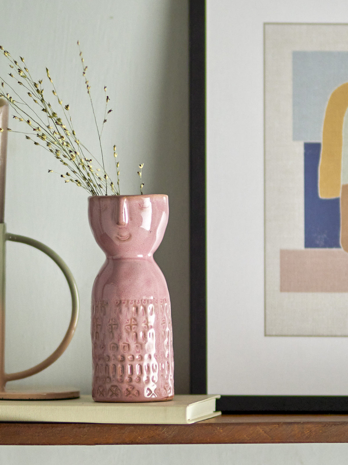 Vase Embla en grès rose - Bloomingville