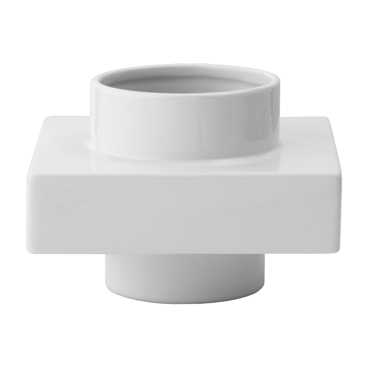 Vase empilable blanc snow 12 cm s2 Deko - Normann Copenhagen - The Cool Republic