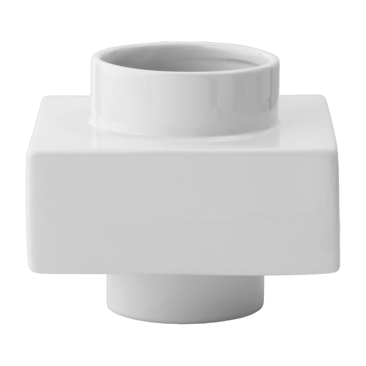 Vase empilable blanc snow 14 cm s3 Deko - Normann Copenhagen - The Cool Republic