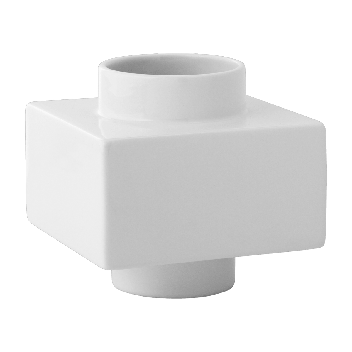 Vase empilable blanc snow 16 cm s4 Deko - Normann Copenhagen - The Cool Republic