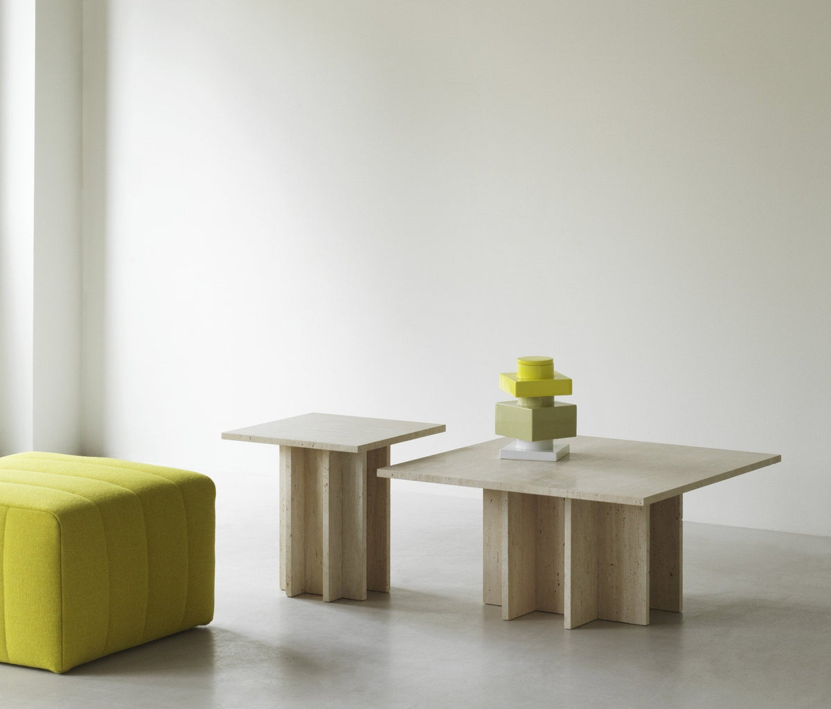 Vase stackable lemon yellow 12 cm s2 Deko - Normann Copenhagen - The Cool Republic