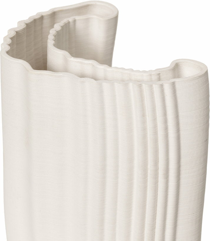 Vase en argile impression 3D Moire - Ferm Living - The Cool Republic