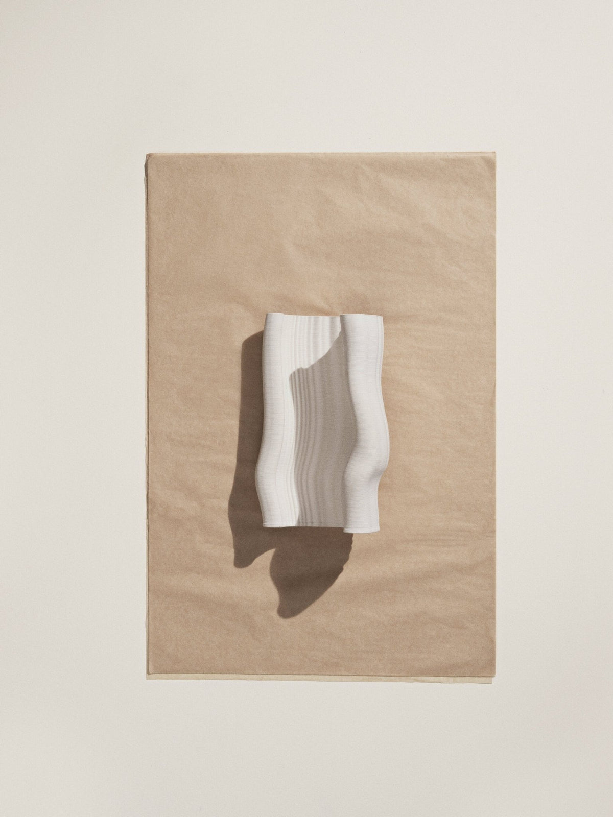 Vase en argile impression 3D Moire - Ferm Living - The Cool Republic