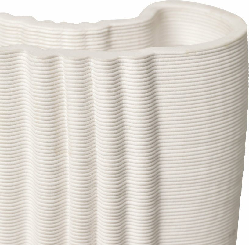 Vase en argile impression 3D Moire - Ferm Living - The Cool Republic