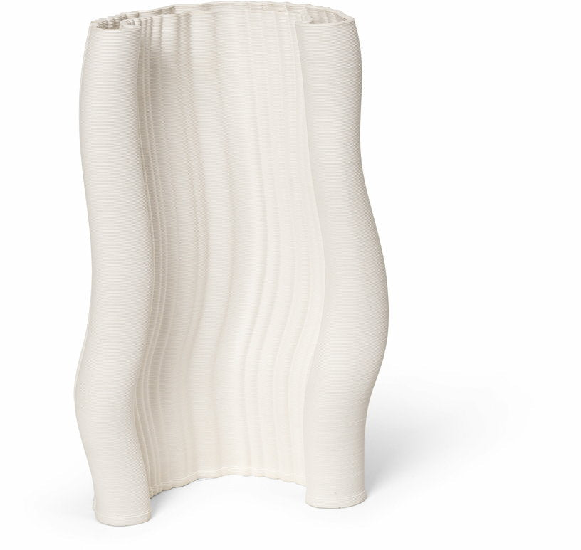Vase en argile impression 3D Moire - Ferm Living - The Cool Republic