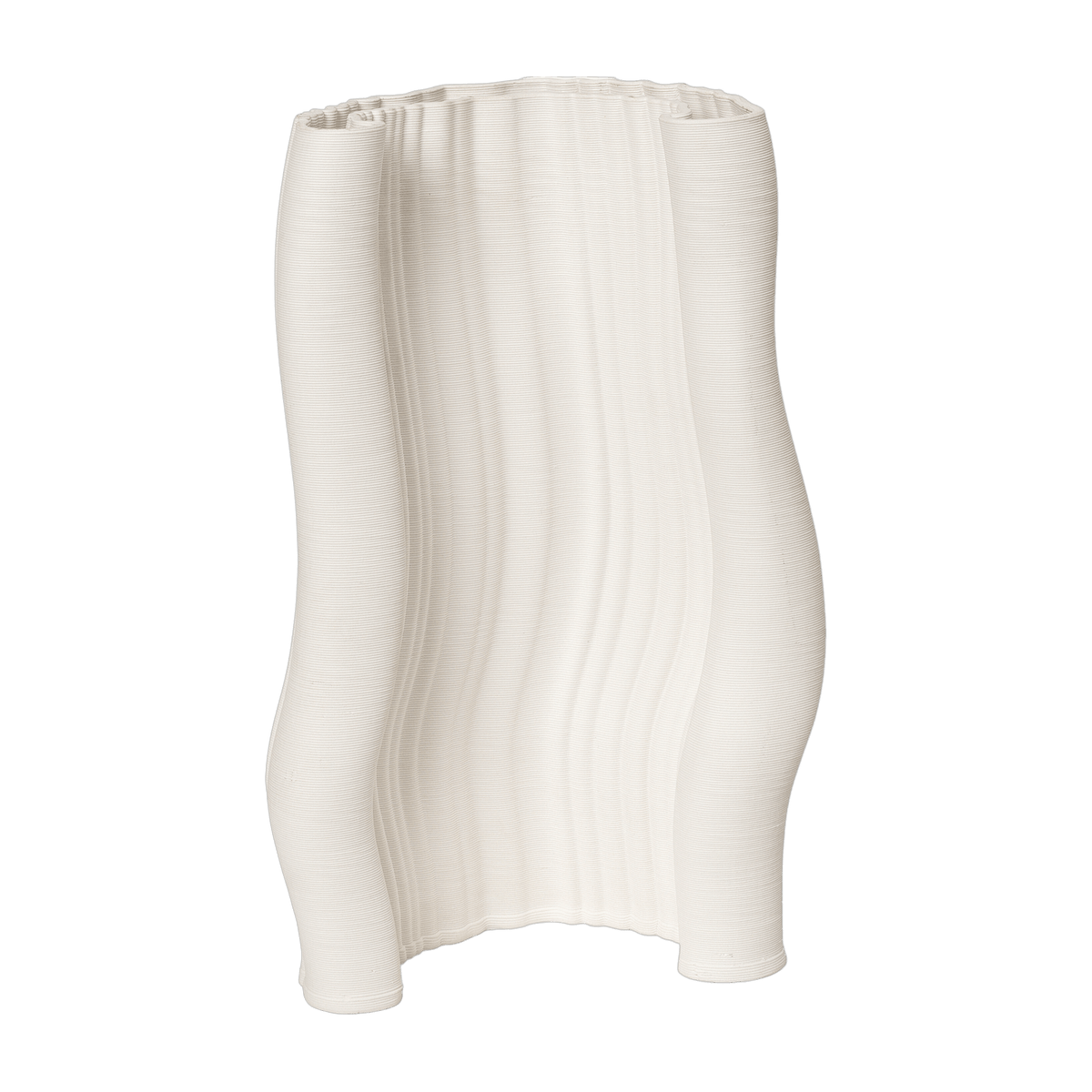 Vase in clay 3D printing Moire - Ferm Living - The Cool Republic