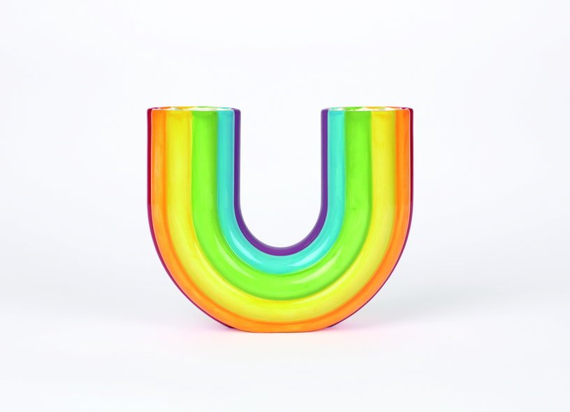 Vase en céramique 20 cm Arc - en - ciel - DOIY - The Cool Republic