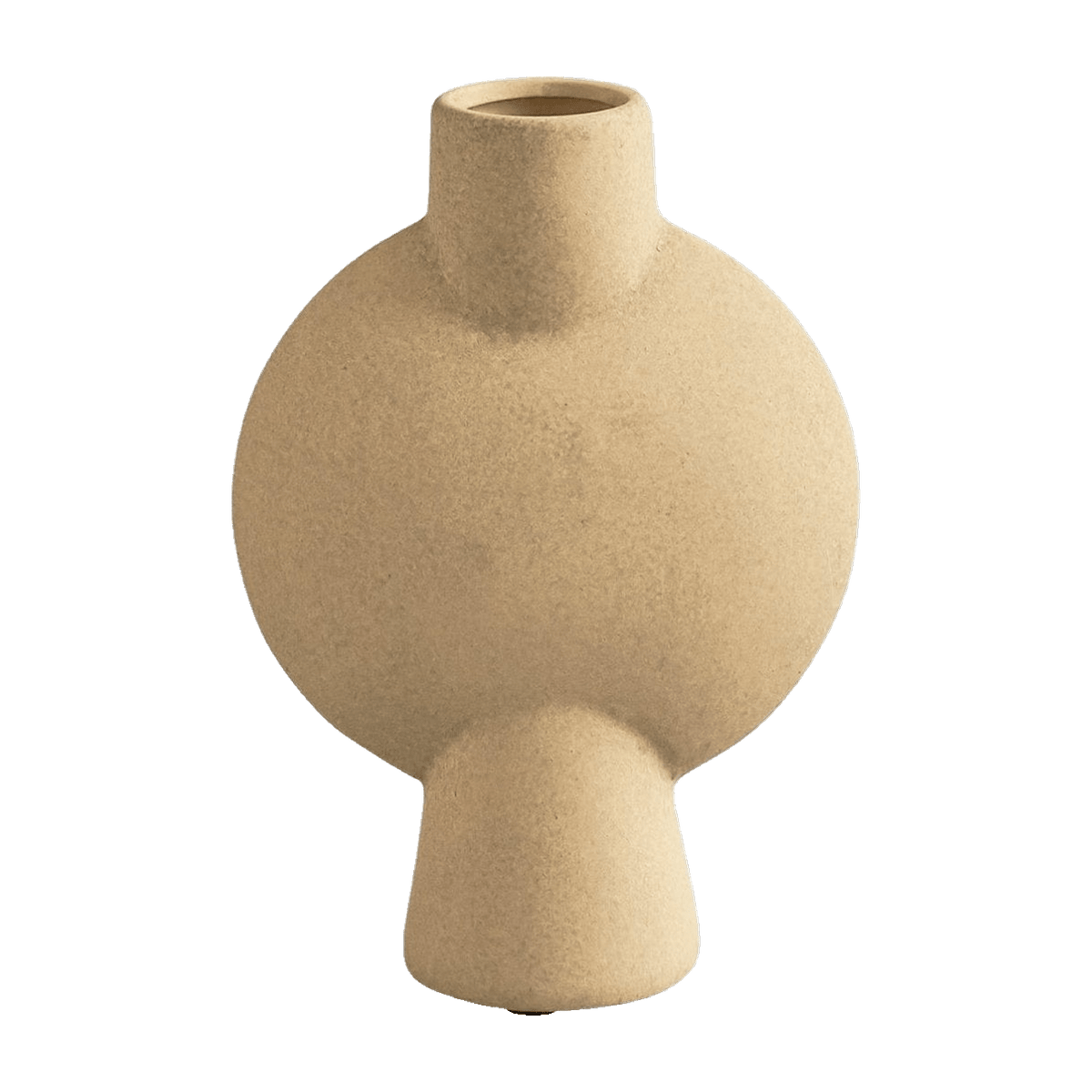 Vase en céramique beige sable mini Sphere Bubl - 101 Copenhagen - The Cool Republic